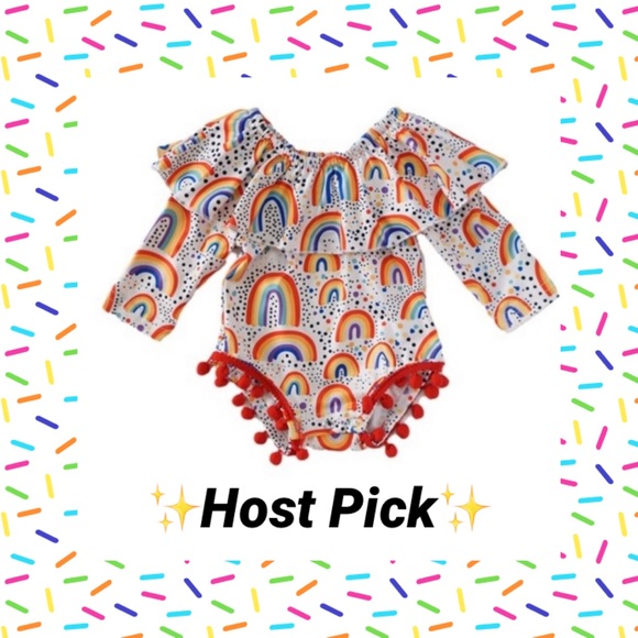 2xHP - NEW Rainbow Pom-Pom onesie - Picture 7 of 7